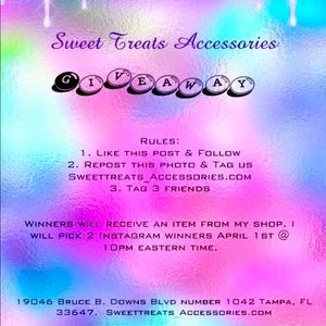 Giveaway on our Instagram page..@ Sweettreats_accessories